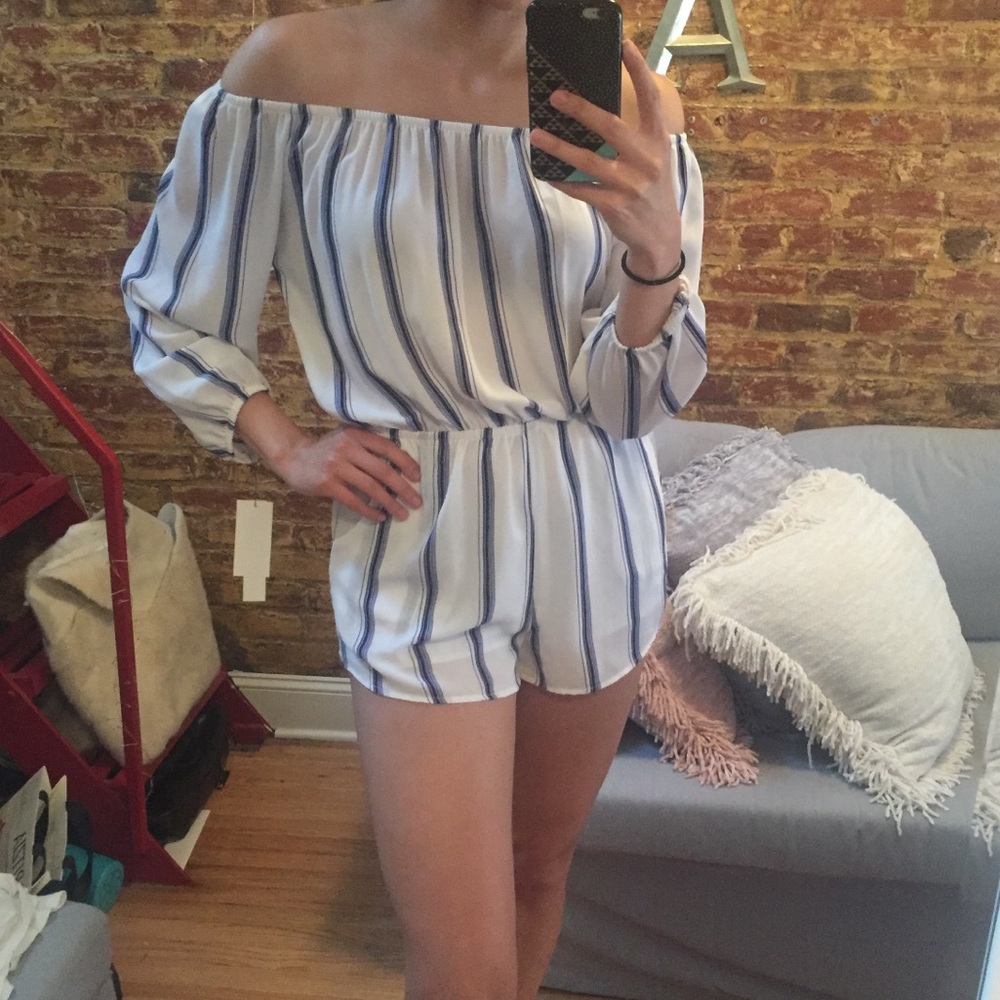 Cute Striped Romper